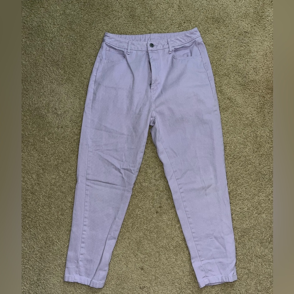 Lucy & Yak lilac pants.